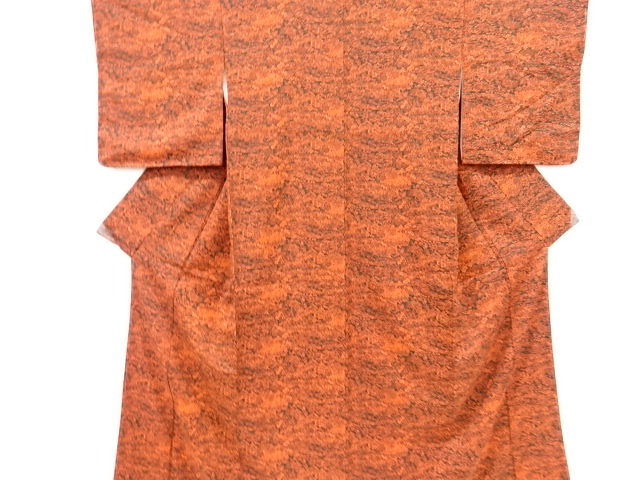 未使用品　田舎風景模様小紋着物